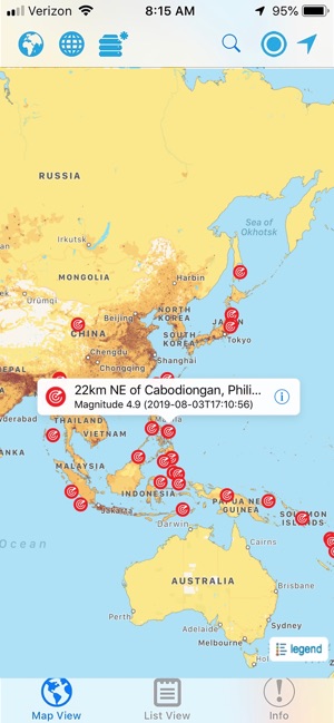 Hazards and Population Mapper screenshot 1 of 10