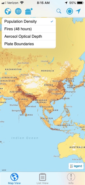 Hazards and Population Mapper screenshot 3 of 10