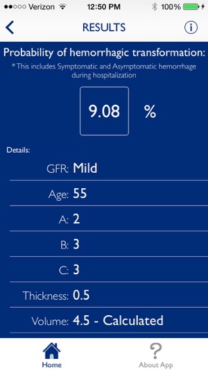 HeRS - Hemorrhage Risk Stratification Calculator screenshot 5 of 5