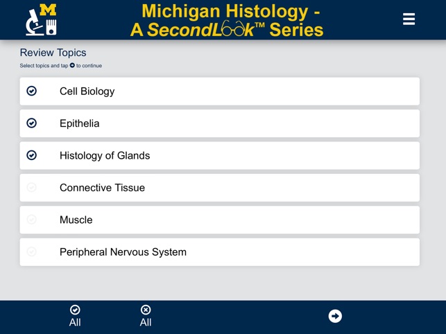 Histology - Basic Tissues screenshot 1 of 25