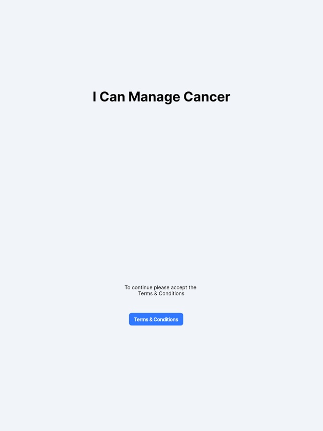 I Can Manage Cancer screenshot 1 of 4