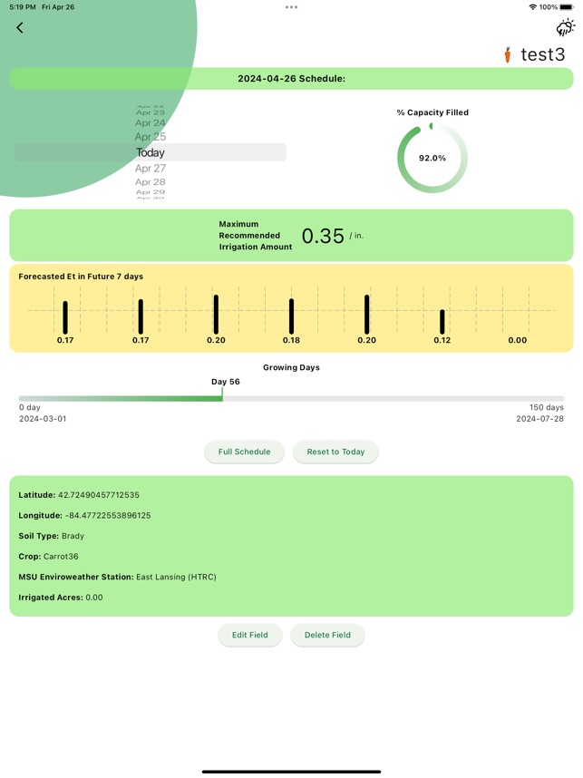 Irrigation App screenshot 3 of 10