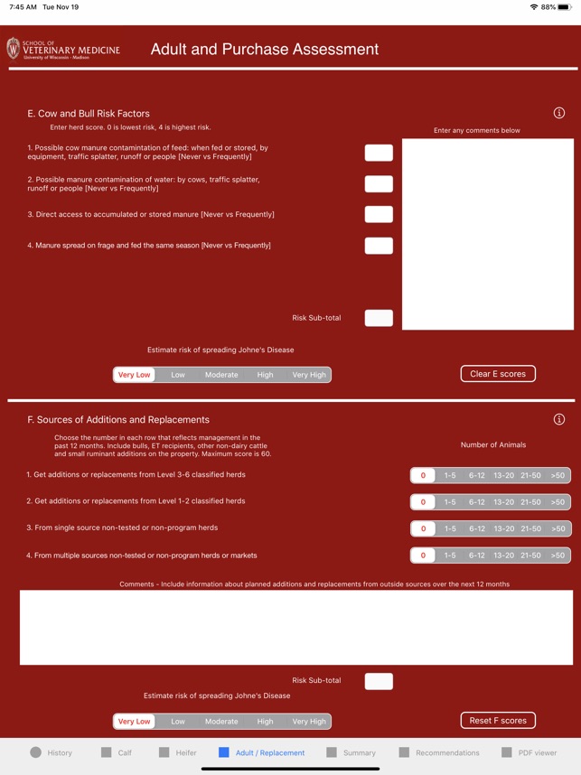 Johne's Risk Assessor screenshot 4 of 8