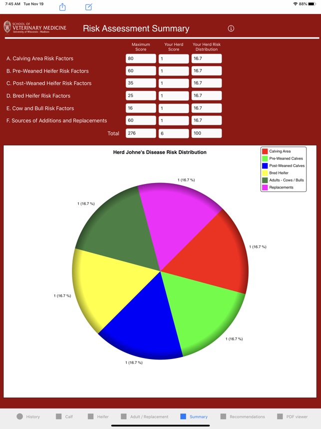 Johne's Risk Assessor screenshot 5 of 8
