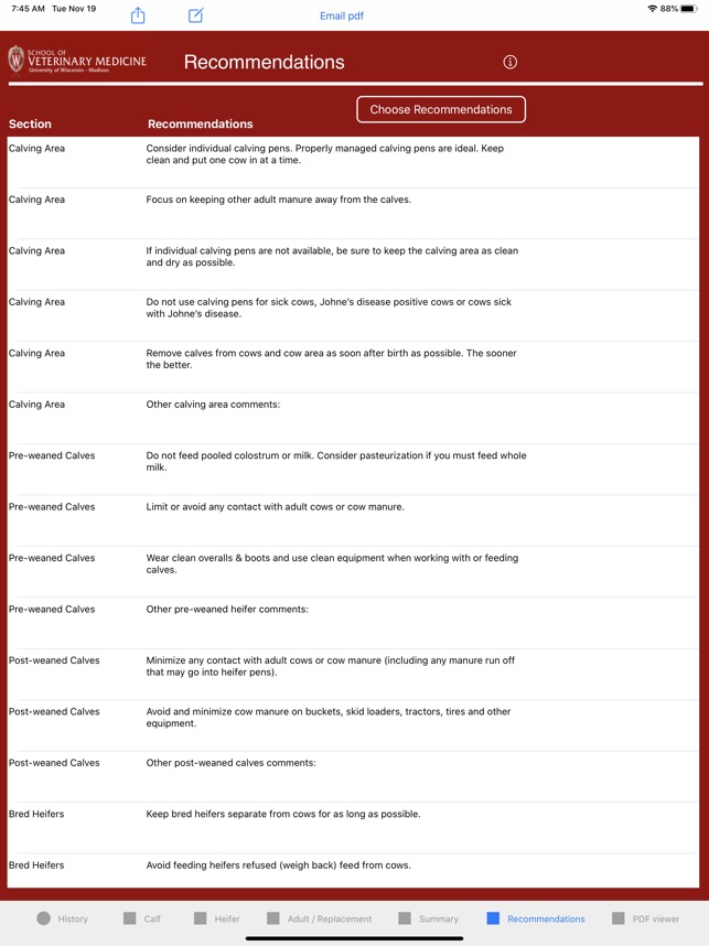 Johne's Risk Assessor screenshot 6 of 8