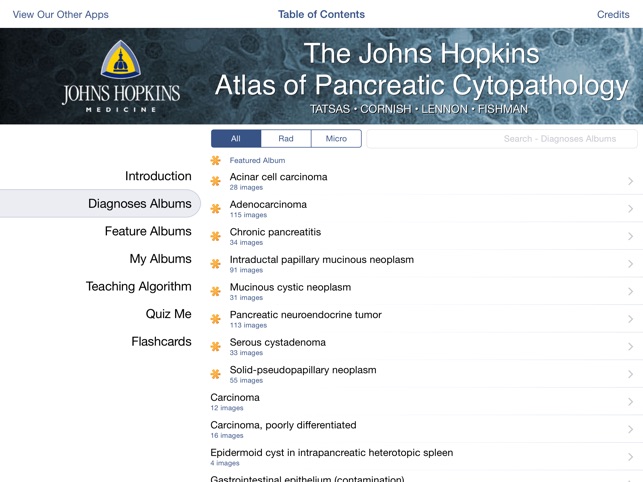Johns Hopkins Atlas of Pancreatic Cytopathology screenshot 1 of 5