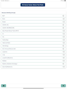 KUCC Clinical Trial Finder screenshot 14 of 16