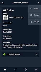 Learner Credential Wallet screenshot 10 of 11