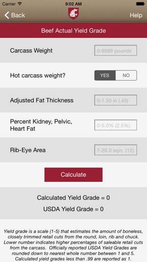 Livestock Carcass Calculator screenshot 4 of 5