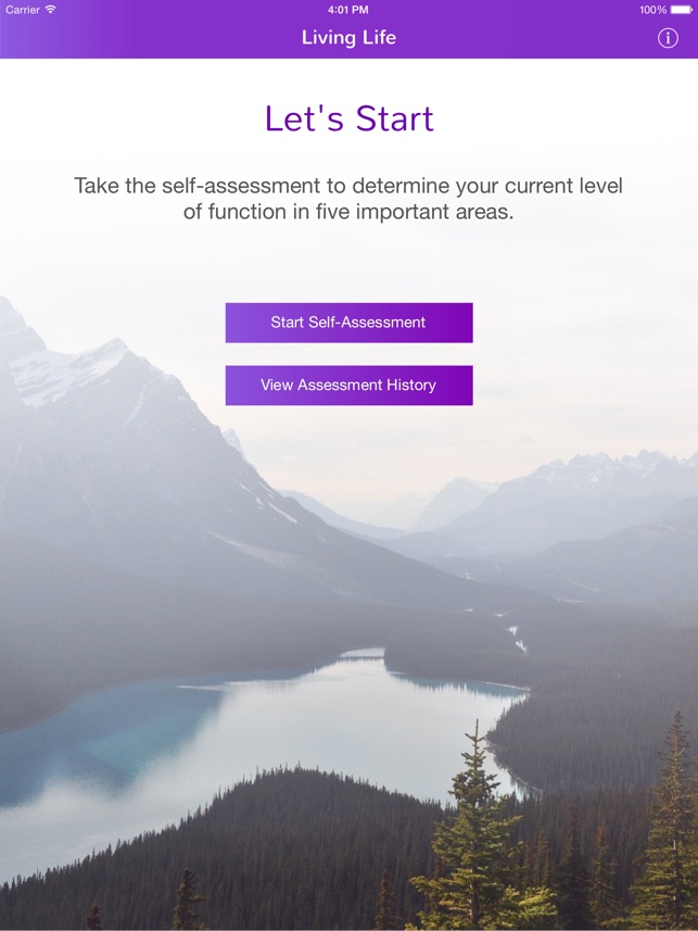 Living Life:  Self-assessment screenshot 2 of 10