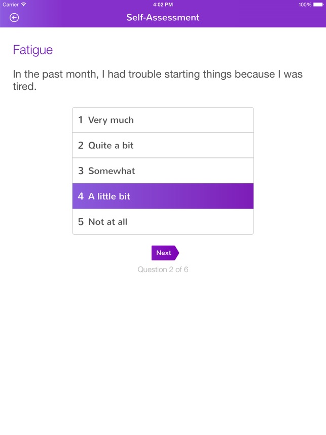 Living Life:  Self-assessment screenshot 3 of 10