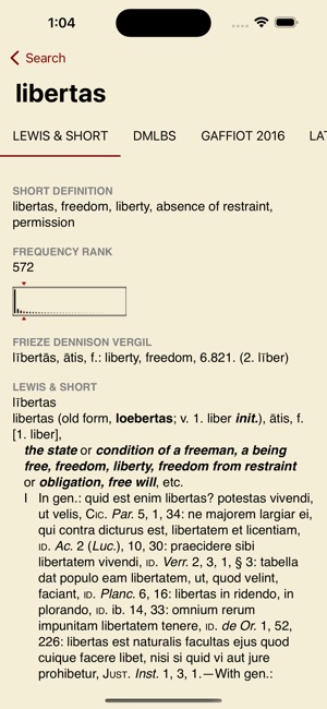 Logeion screenshot 5 of 8