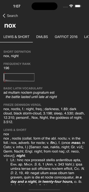 Logeion screenshot 8 of 8
