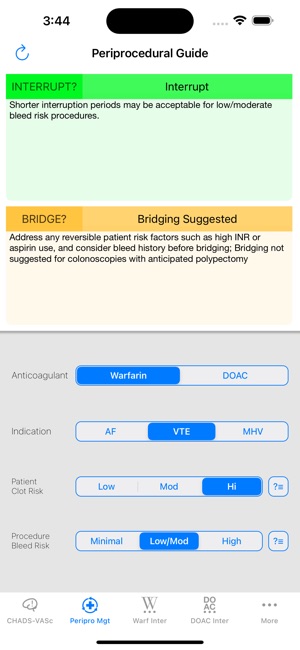 MAQI2 Anticoagulation Toolkit screenshot 2 of 7