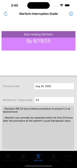 MAQI2 Anticoagulation Toolkit screenshot 3 of 7