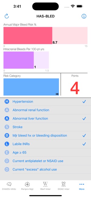 MAQI2 Anticoagulation Toolkit screenshot 5 of 7