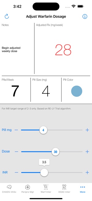 MAQI2 Anticoagulation Toolkit screenshot 6 of 7