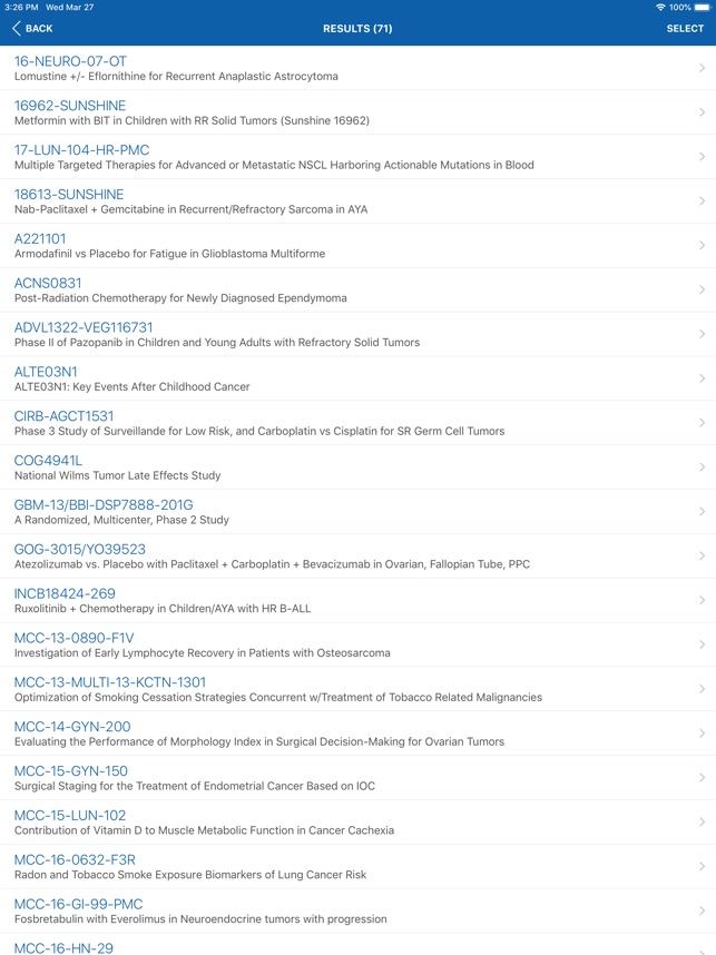 Markey Cancer Clinical Trials screenshot 3 of 8