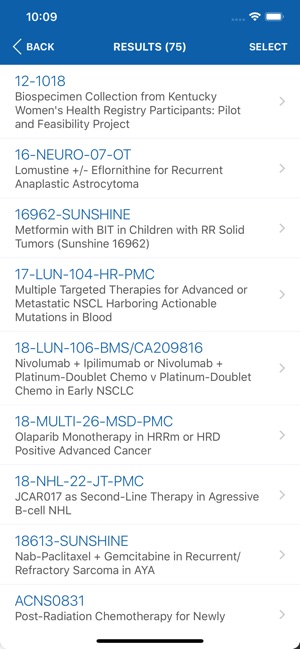 Markey Cancer Clinical Trials screenshot 7 of 8