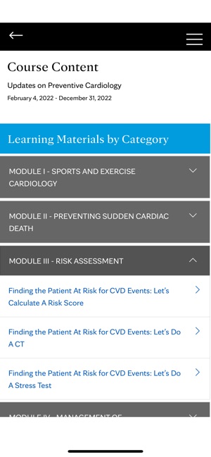 Mayo Clinic Cardiovascular CME screenshot 14 of 24