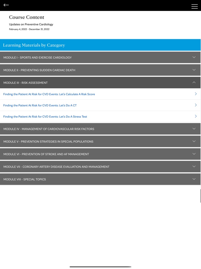 Mayo Clinic Cardiovascular CME screenshot 5 of 24