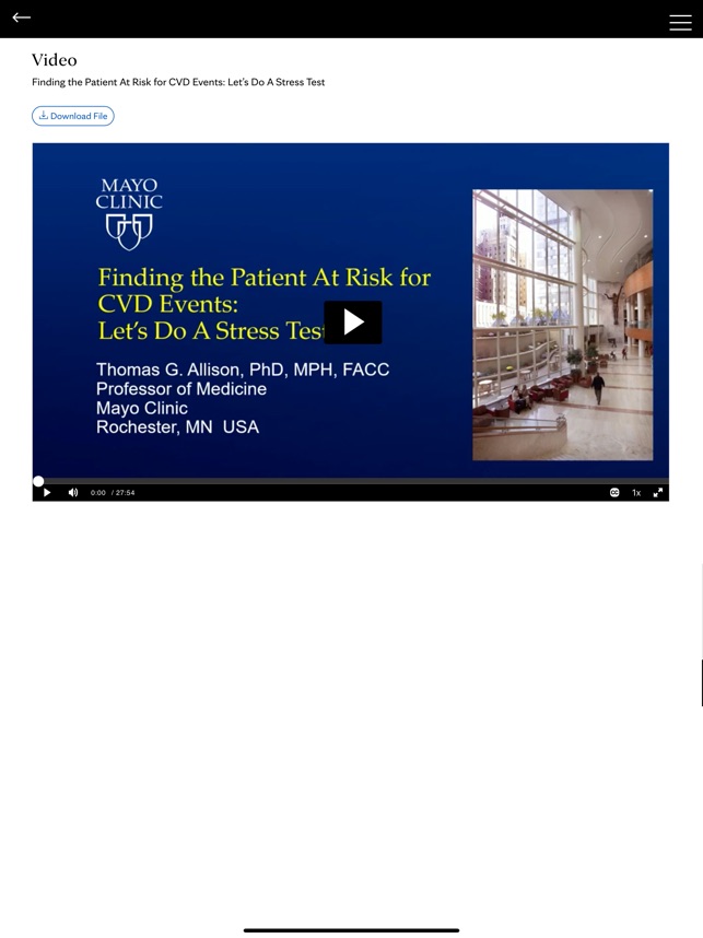 Mayo Clinic Cardiovascular CME screenshot 7 of 24