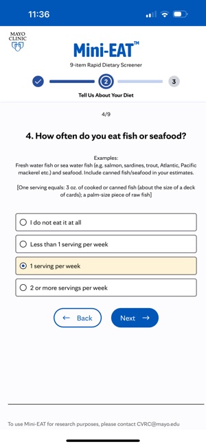 Mayo Clinic Mini-EAT screenshot 7 of 20