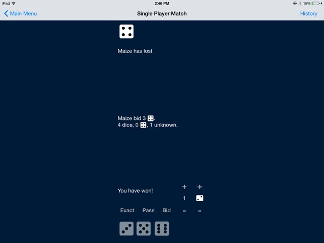 Michigan Liar's Dice screenshot 2 of 8