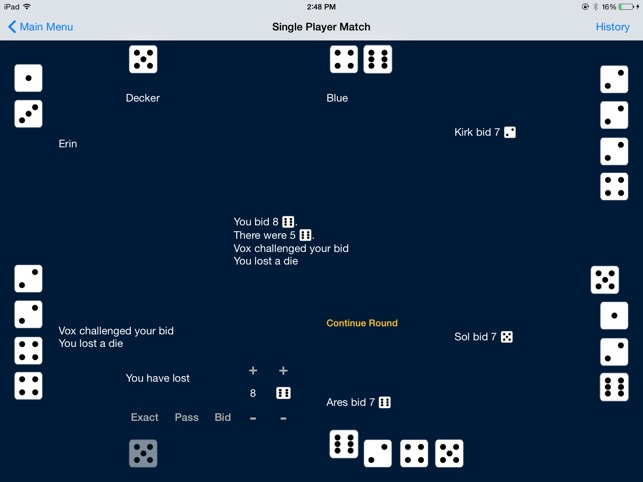 Michigan Liar's Dice screenshot 3 of 8