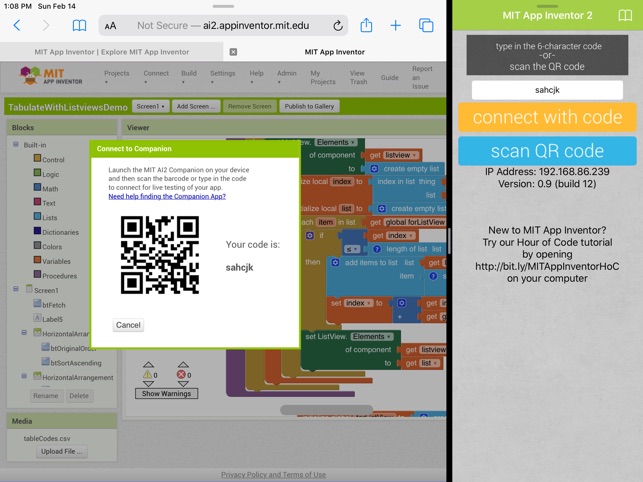 MIT App Inventor screenshot 2 of 3
