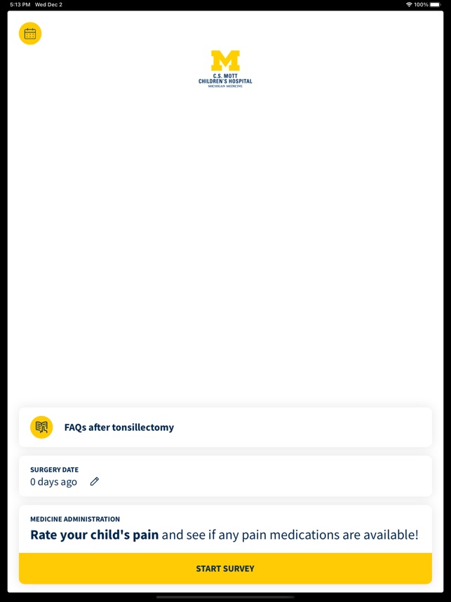 MOTT ENT Post-op Tonsillectomy screenshot 2 of 13