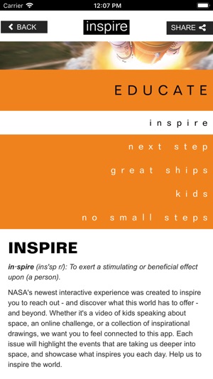 NASA Inspire screenshot 2 of 10