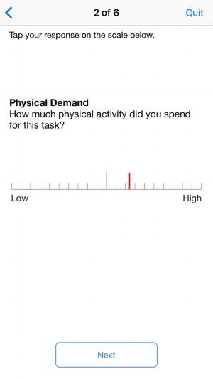 NASA TLX screenshot 2 of 8