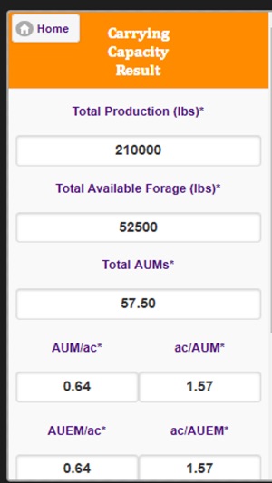 NDSU Grazing Calculator screenshot 9 of 9