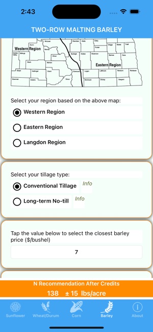 NDSU Nitrogen Calculator screenshot 2 of 14