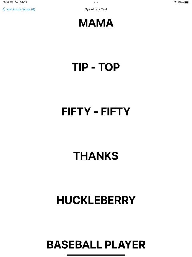 NIH Stroke Scale Calculator screenshot 5 of 12