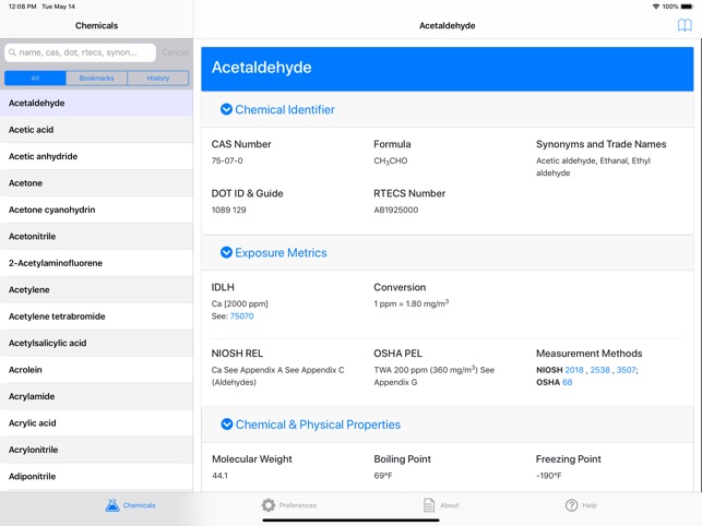 NIOSH Mobile Pocket Guide screenshot 2 of 27