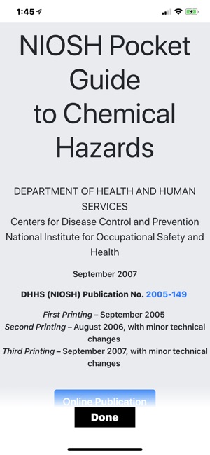NIOSH Mobile Pocket Guide screenshot 12 of 27