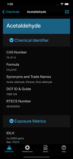 NIOSH Mobile Pocket Guide screenshot 15 of 27