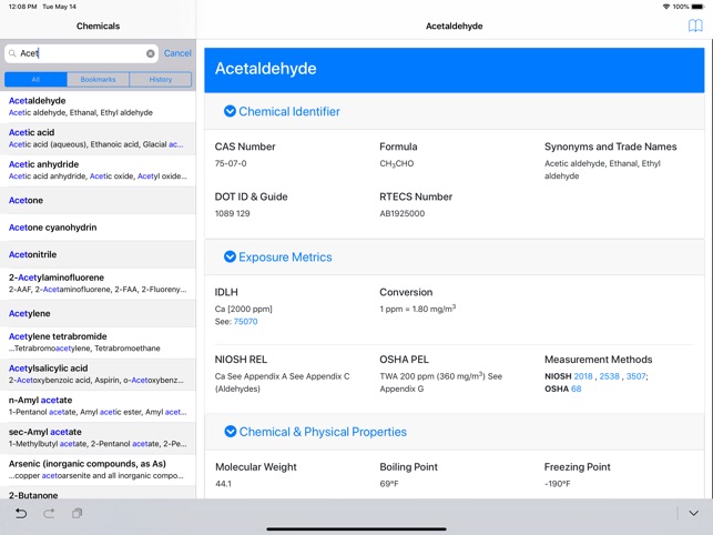 NIOSH Mobile Pocket Guide screenshot 3 of 27