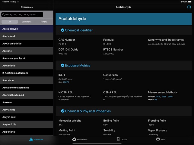 NIOSH Mobile Pocket Guide screenshot 7 of 27