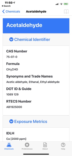 NIOSH Mobile Pocket Guide screenshot 9 of 27