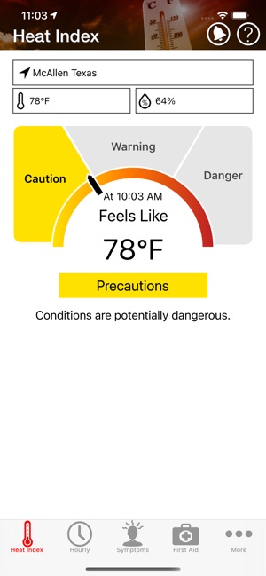OSHA NIOSH Heat Safety Tool screenshot 1 of 14