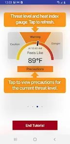 OSHA NIOSH Heat Safety Tool screenshot 13 of 14