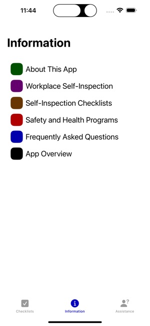 OSHA-NIOSH Small Bus Checklist screenshot 4 of 5