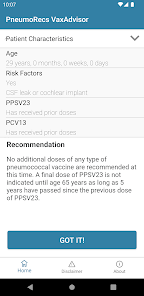 PneumoRecs VaxAdvisor screenshot 8 of 11