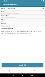 PneumoRecs VaxAdvisor screenshot 11 of 11