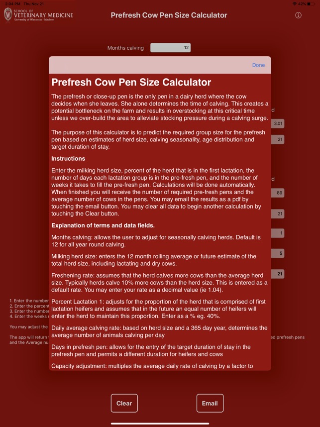 PreFresh Pen Size Calculator screenshot 2 of 4