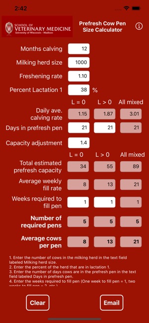 PreFresh Pen Size Calculator screenshot 3 of 4