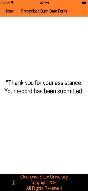 Prescribed Burn Entry Form screenshot 14 of 14